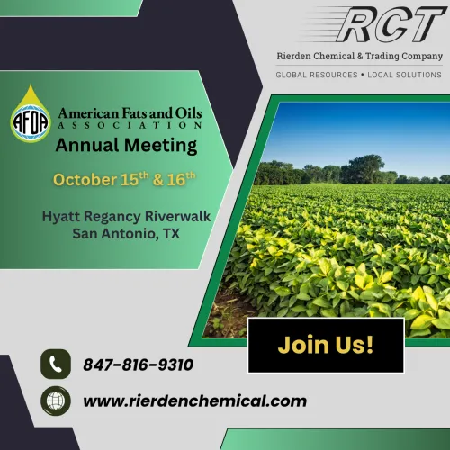 Join RCT at the American Fats and Oils Show in San Antonio!