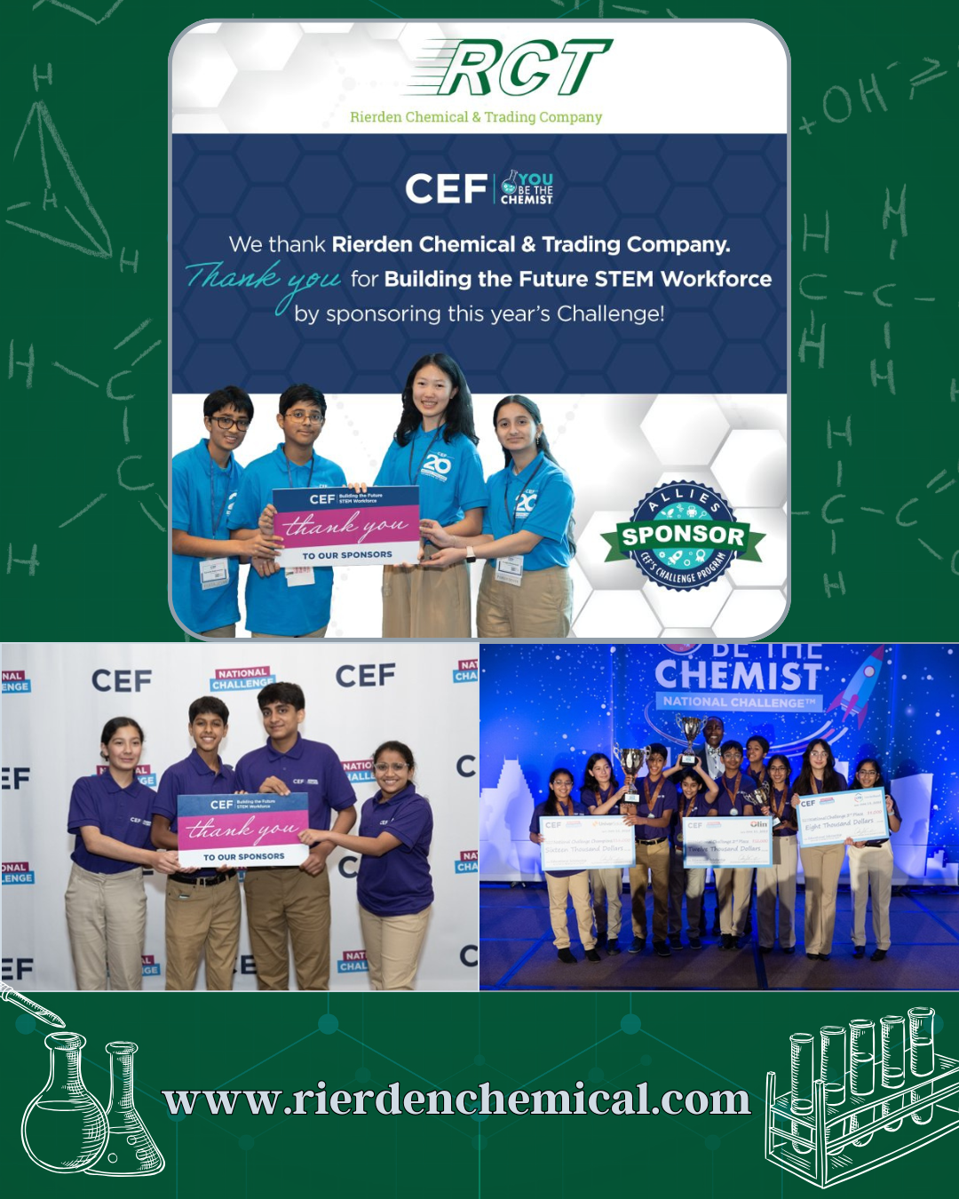 Proud Sponsor of CEF's You be the Chemist Challenge