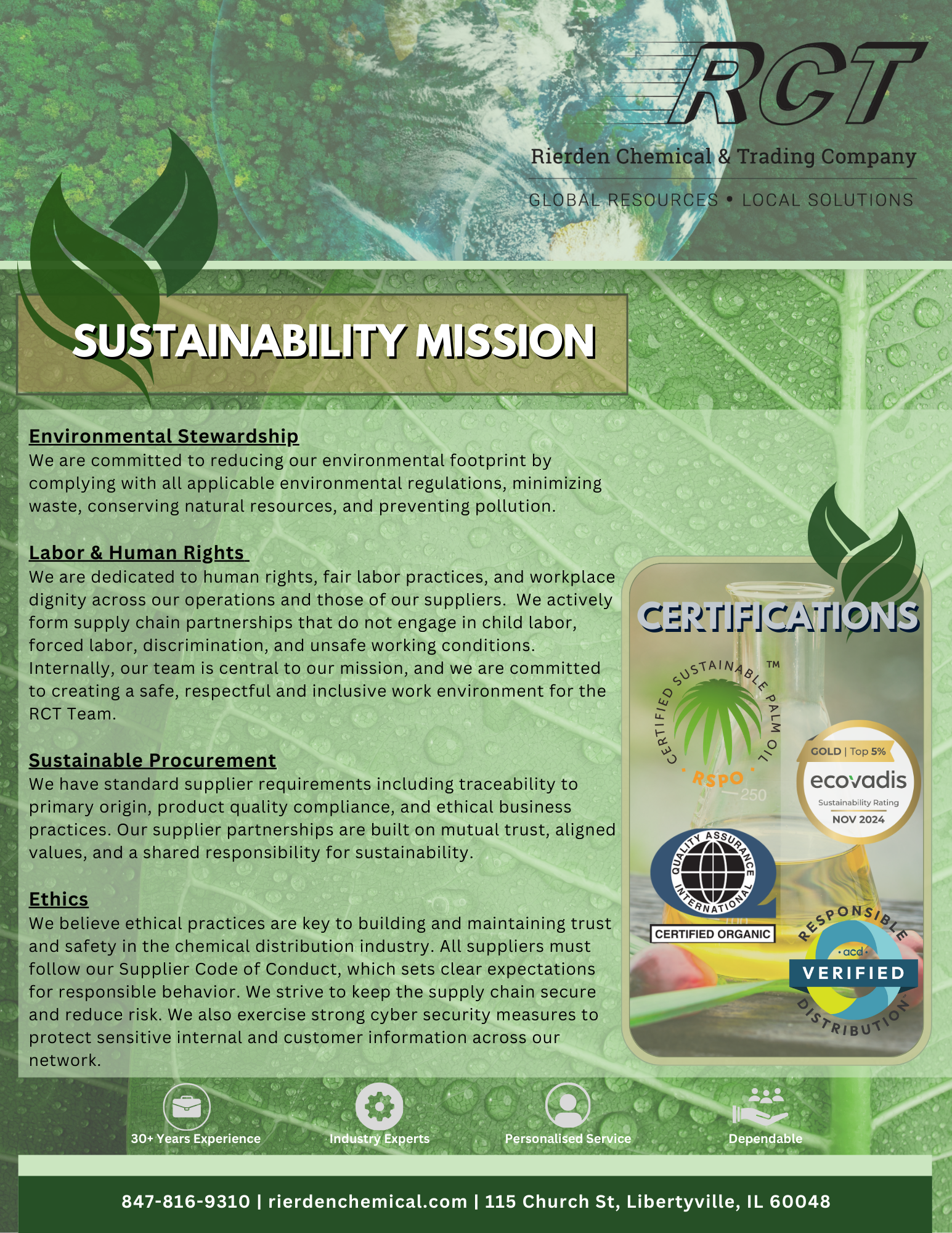 Building a Sustainable Future at RCT